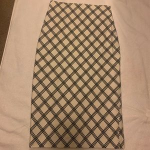 Black and white skirt